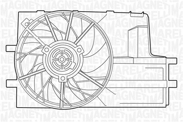 MAGNETI MARELLI Ventilators, Motora dzesēšanas sistēma 069422324010